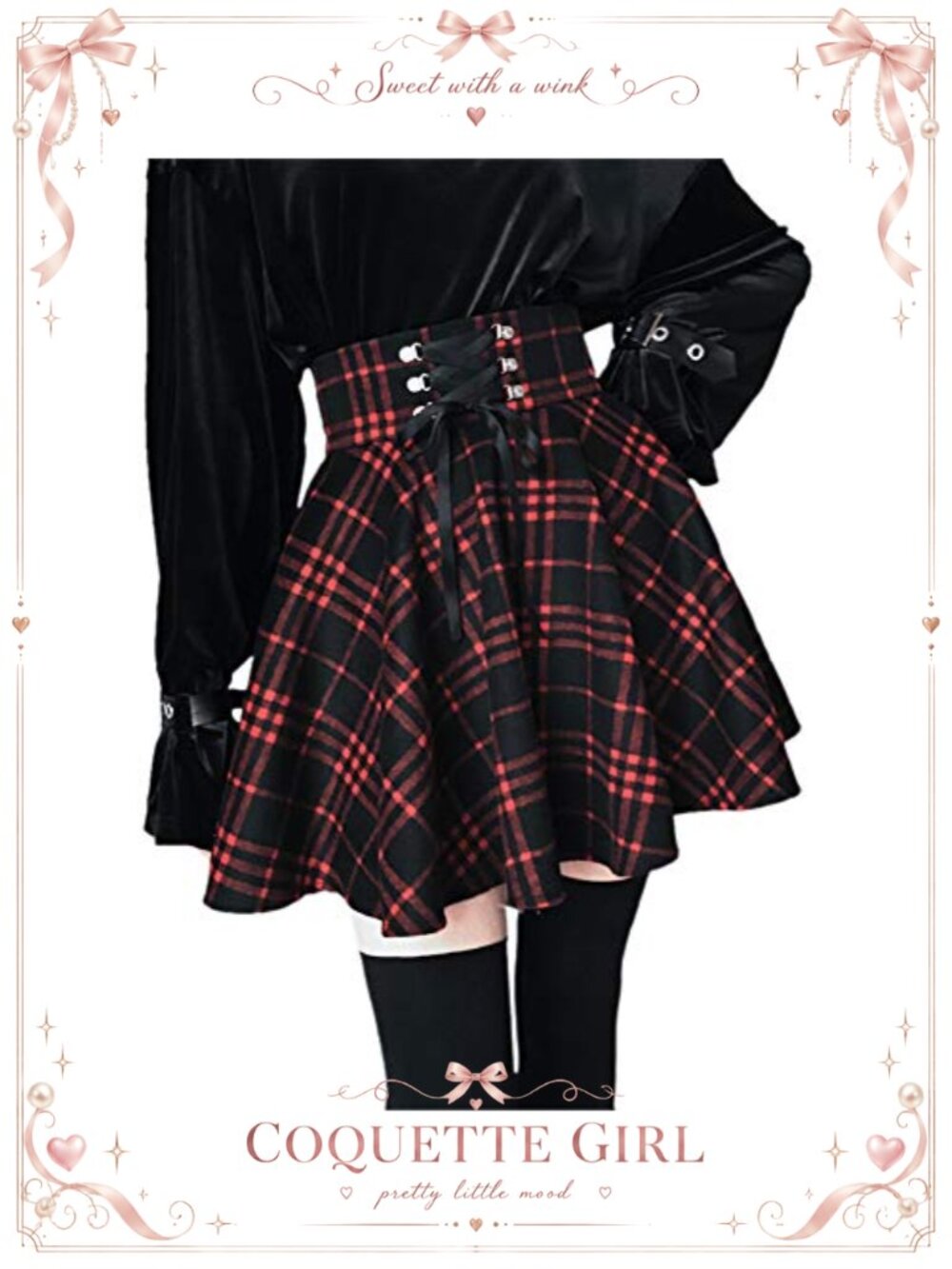 Women's Plaid High Waist Pleated Flare Mini Skater Skirt